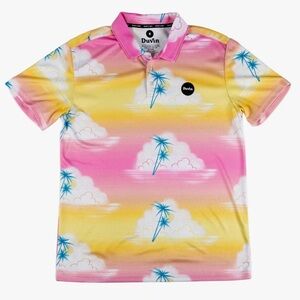 🏝️ DUVIN Days In Clouds Lightweight Tropical Polo Shirt